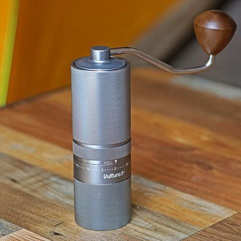 Cối xay cà phê hạt thủ công dã ngoại Vultura KG1 - lõi thép CNC 7 cánh