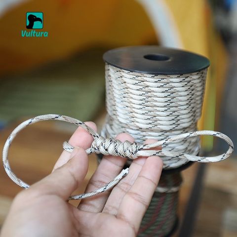 Cuộn 50m dây dù 9 lõi Paracord 550 Vultura VTR-RO2501