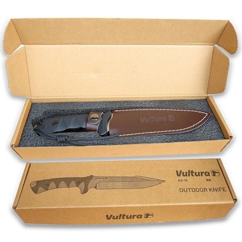 Dao sinh tồn Outdoor full-tang thép D2 Vultura KX-15
