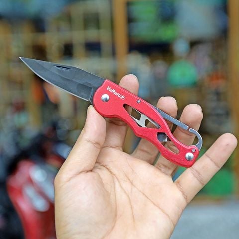 Dao xếp dã ngoại tích hợp móc Carabiner Vultura VTR-KN2403