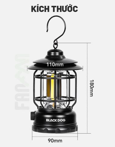 Đèn bão cắm trại treo lều Blackdog CBD2550ZM043