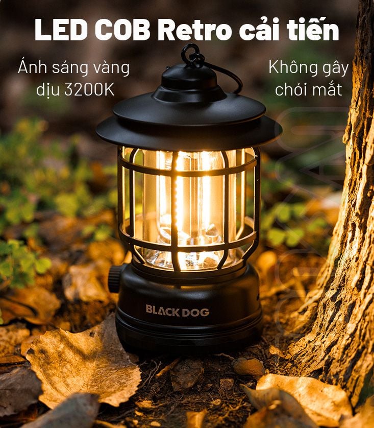 Đèn bão cắm trại treo lều Blackdog CBD2550ZM043