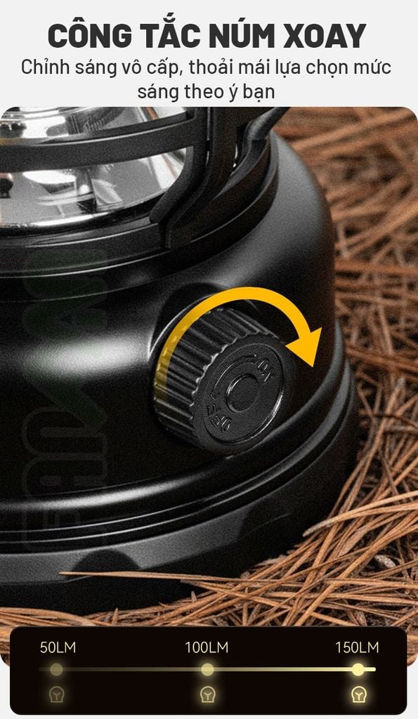 Đèn bão cắm trại treo lều Blackdog CBD2550ZM043