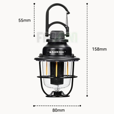 Đèn treo, để bàn cắm trại Retro Vintage BLACKDOG CBD2450ZM013