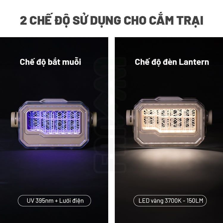 Đèn pin bắt muỗi cắm trại đa năng Naturehike CNK2550ZM013