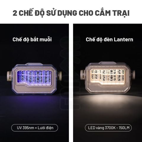 Đèn pin bắt muỗi cắm trại đa năng Naturehike CNK2550ZM013