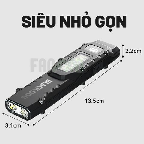 Đèn pin EDC bỏ túi đa năng BLACKDOG Yeren R1 CBD2550ZM019