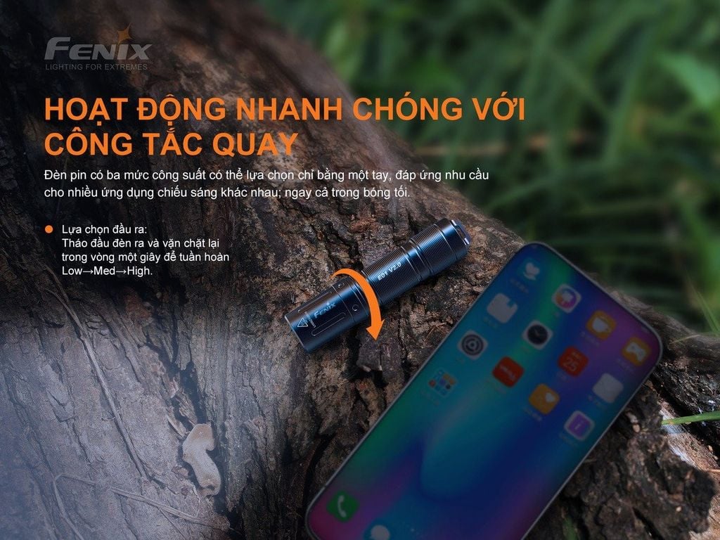Đèn pin móc khóa Fenix E01 Ver2.0