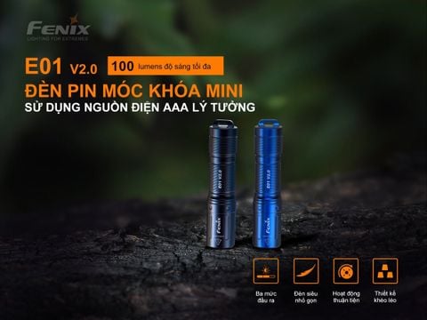 Đèn pin móc khóa Fenix E01 Ver2.0