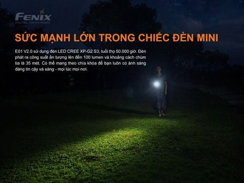 Đèn pin móc khóa Fenix E01 Ver2.0