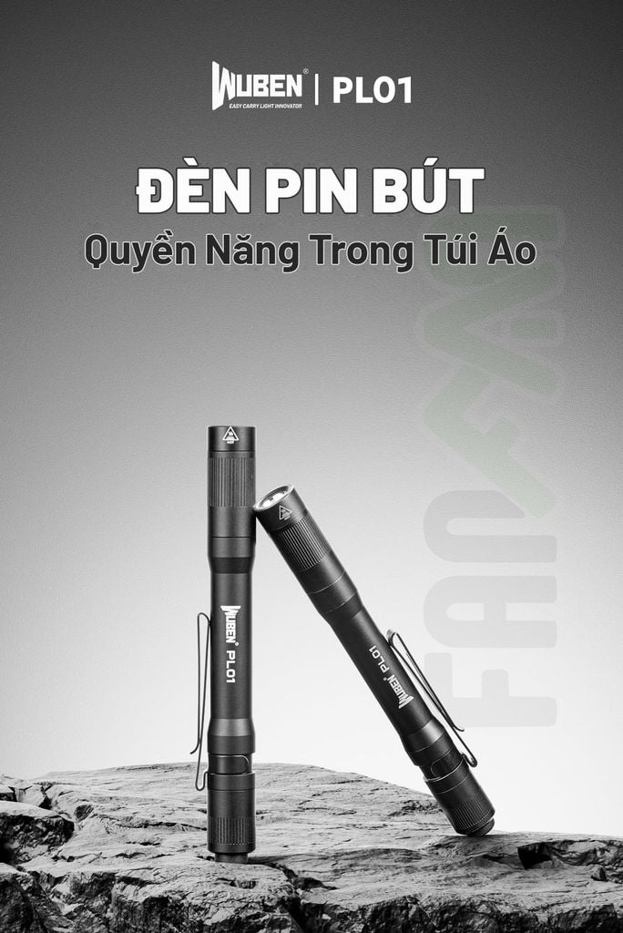 Wuben PL01 Đèn bút túi áo EDC (đèn pin bác sĩ)