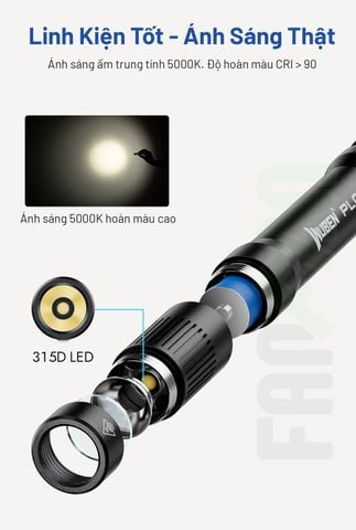 Wuben PL01 Đèn bút túi áo EDC (đèn pin bác sĩ)