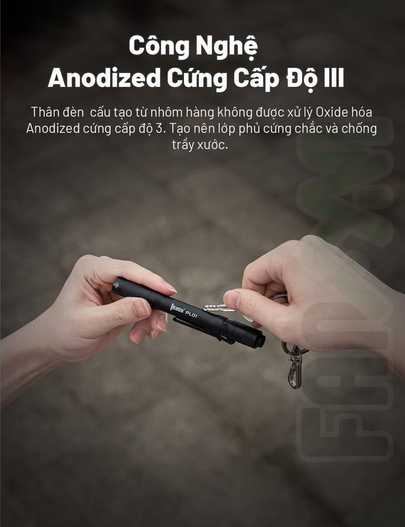 Wuben PL01 Đèn bút túi áo EDC (đèn pin bác sĩ)