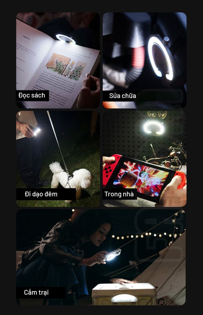 Wuben E1 Đèn pin selfie cho điện thoại