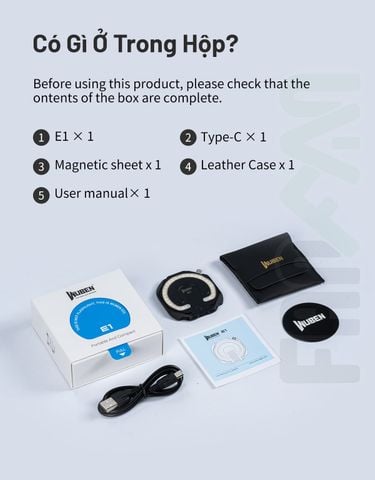 Wuben E1 Đèn pin selfie cho điện thoại