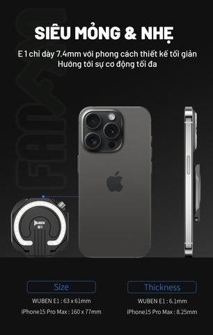 Wuben E1 Đèn pin selfie cho điện thoại