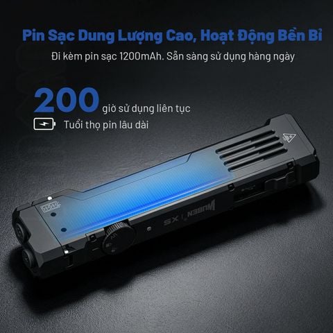 Wuben X5 đèn pin EDC 1300 Lumens + Laser + UV đa năng