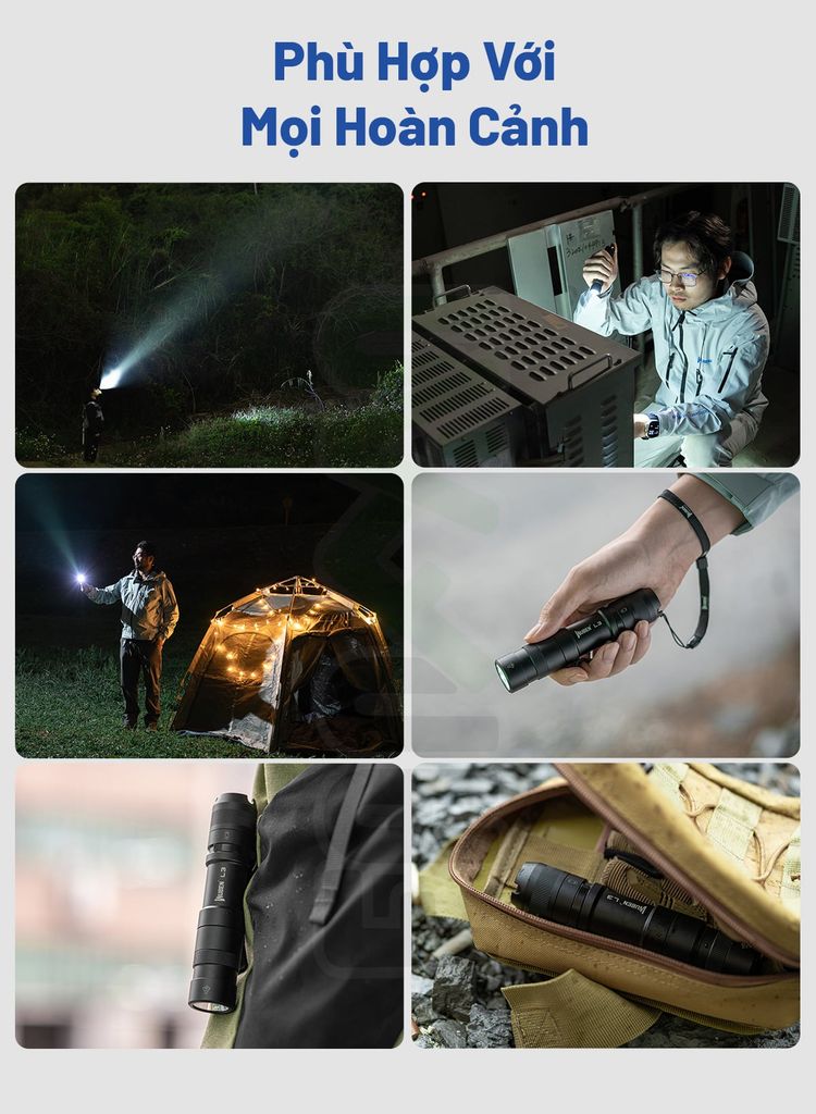 Wuben L3 đèn pin EDC sạc nhanh siêu sáng