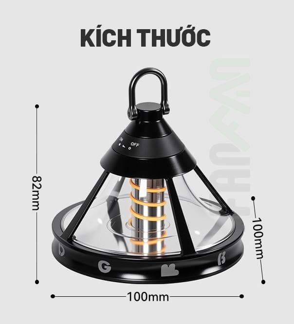 Đèn treo UFO trang trí cắm trại Blackdog CBD2550ZM029