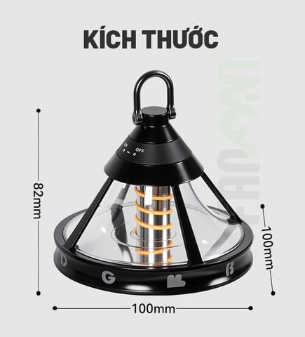 Đèn treo UFO trang trí cắm trại Blackdog CBD2550ZM029