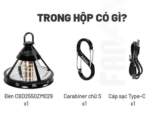 Đèn treo UFO trang trí cắm trại Blackdog CBD2550ZM029