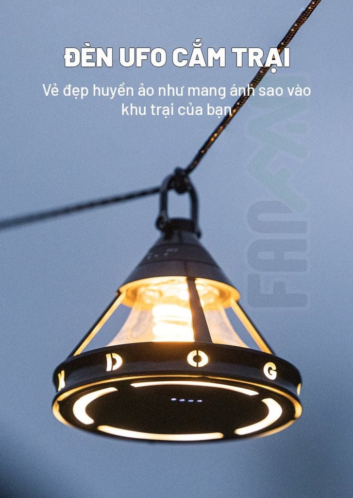 Đèn treo UFO trang trí cắm trại Blackdog CBD2550ZM029