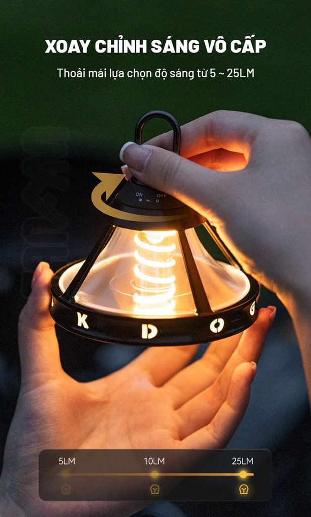 Đèn treo UFO trang trí cắm trại Blackdog CBD2550ZM029