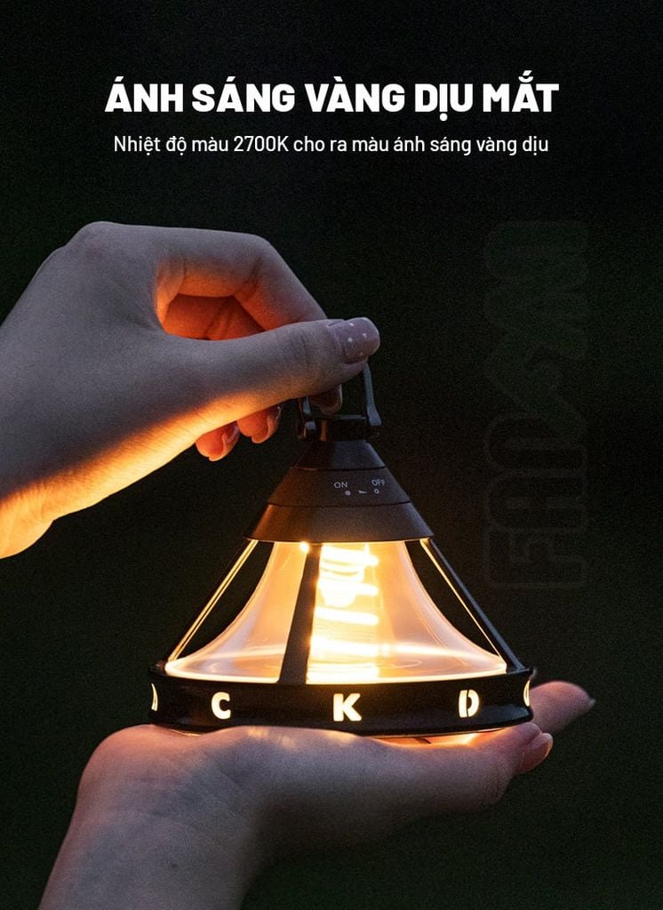 Đèn treo UFO trang trí cắm trại Blackdog CBD2550ZM029