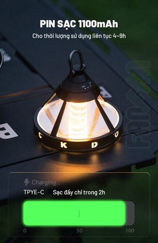 Đèn treo UFO trang trí cắm trại Blackdog CBD2550ZM029