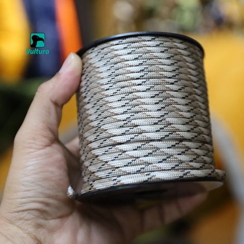 Cuộn 50m dây dù 9 lõi Paracord 550 Vultura VTR-RO2501