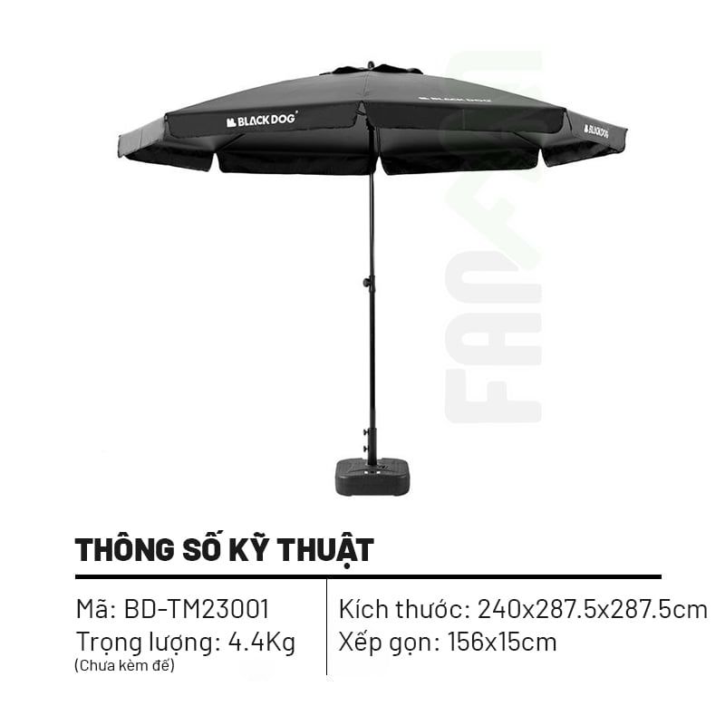 Dù cắm trại chống nắng UV xếp gọn Blackdog BD-TM23001
