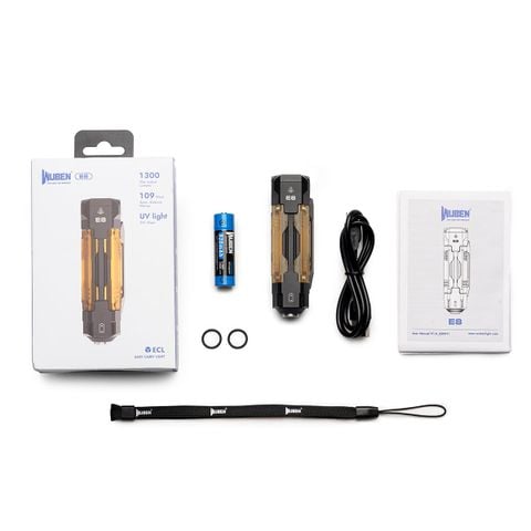Wuben E8 đèn pin EDC bỏ túi 1300 lumens cao cấp