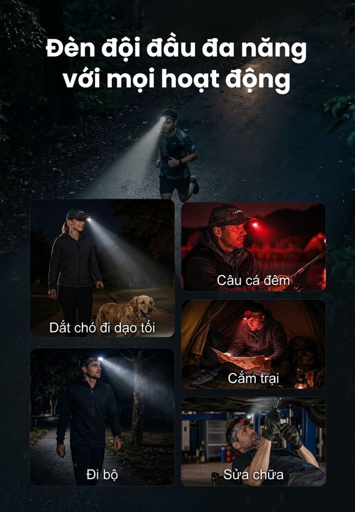 Đèn pin cài mũ đa năng Klarus HC3 PRO 260 lumen