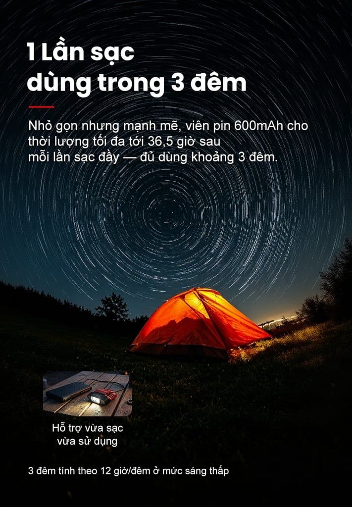 Đèn pin cài mũ đa năng Klarus HC3 PRO 260 lumen