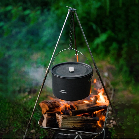 Bộ nồi nhôm dã ngoại xếp gọn 4 món Naturehike CNK2450CF010