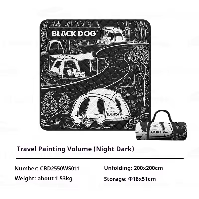 Thảm trải Picnic chống nước BlackDog CBD2550WS011