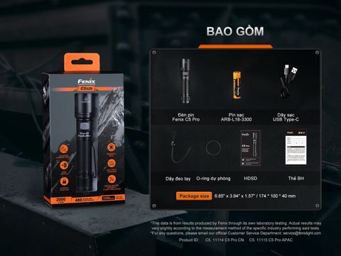 Đèn pin Fenix C5 Pro