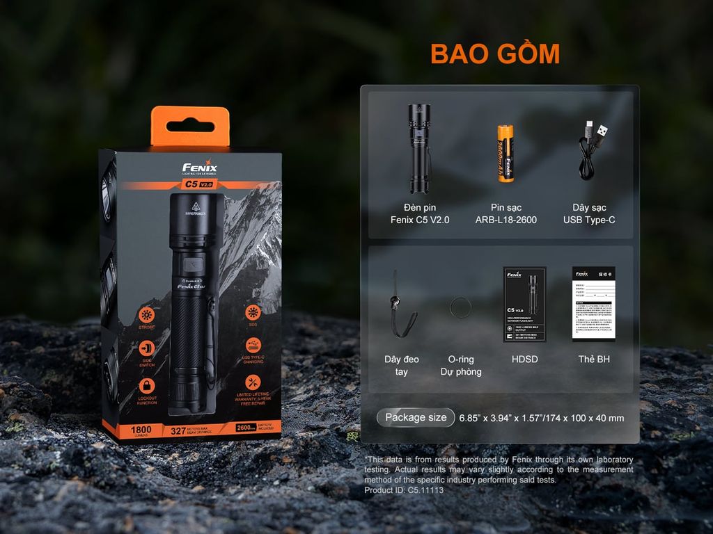 Đèn pin Fenix C5 V2.0