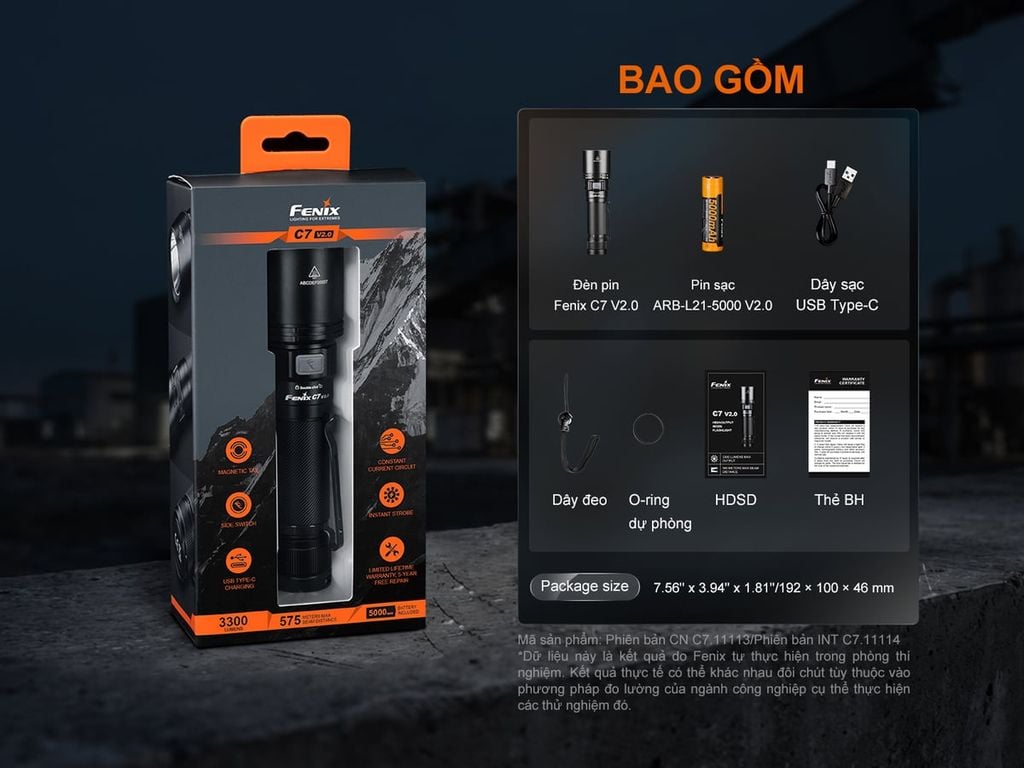 Đèn pin Fenix C7 V2.0