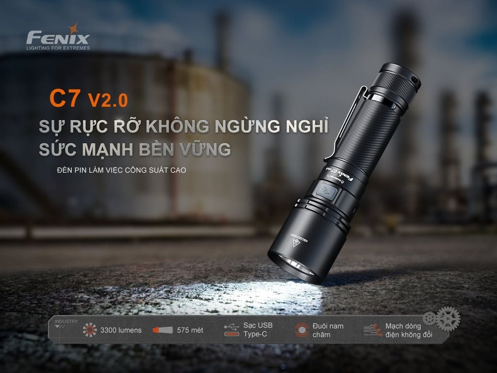 Đèn pin Fenix C7 V2.0