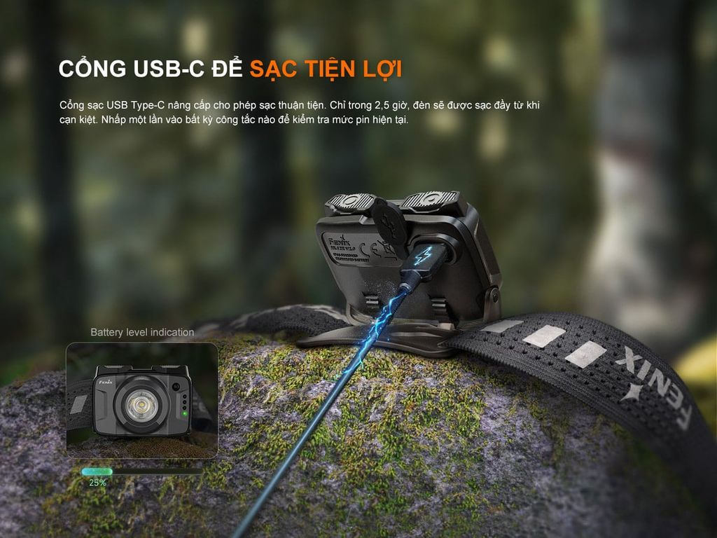 Đèn pin đeo trán Fenix HL12R V2.0