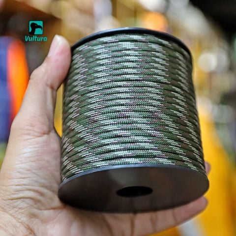 Cuộn 50m dây dù 9 lõi Paracord 550 Vultura VTR-RO2501