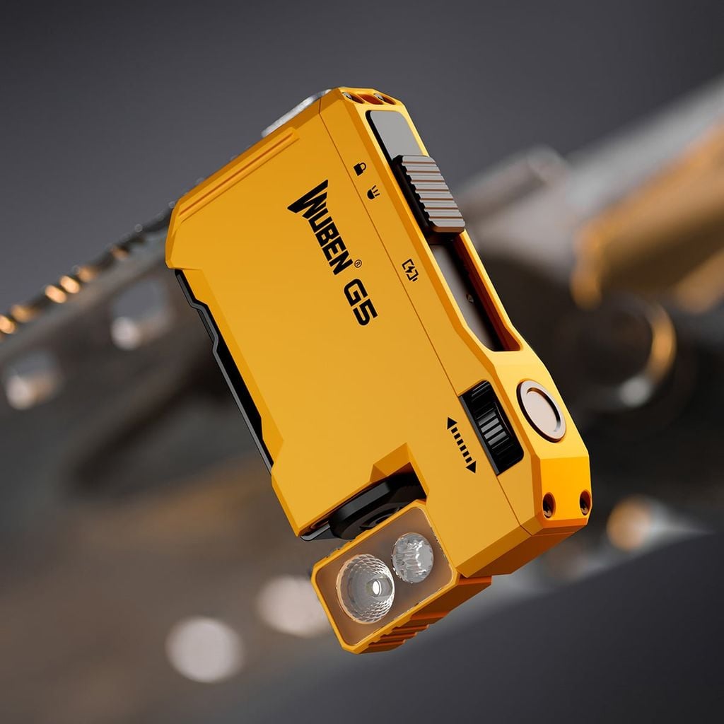 Wuben G5 đèn pin EDC móc khóa xoay đầu đa năng