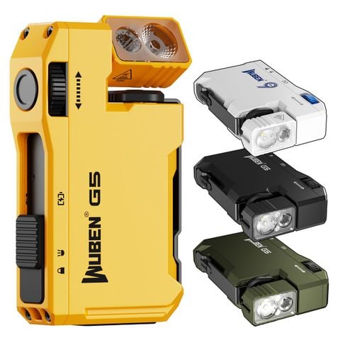 Wuben G5 đèn pin EDC móc khóa xoay đầu đa năng