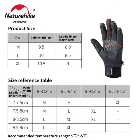 Găng tay giữ ấm Softsell kháng nước Naturehike GL05 NH19S005-T