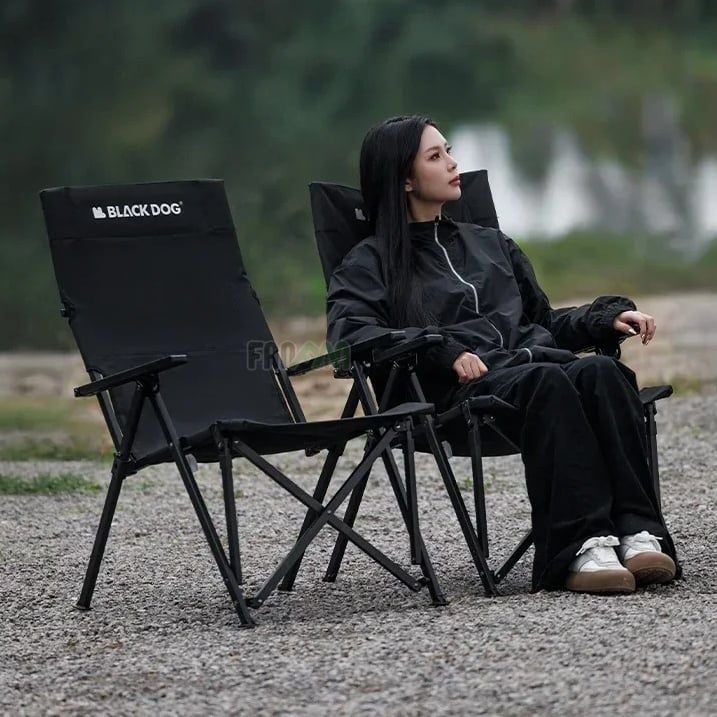 Ghế cắm trại gấp gọn lưng cao tựa đầu BLACKDOG CBD2450JJ042
