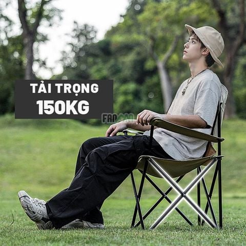 Ghế cắm trại câu cá gấp gọn tựa tay BLACKDOG CBD2550JJ054