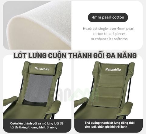 Ghế gấp ngả lưng thư giãn Naturehike T05 CNK2550JJ023