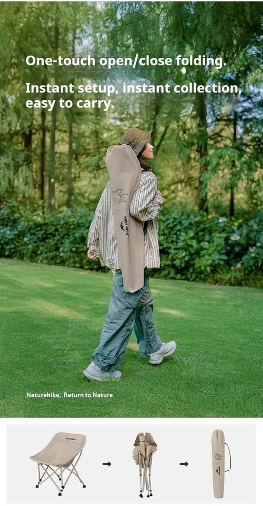 Ghế gấp gọn dã ngoại Naturehike T04 CNK2550JJ022