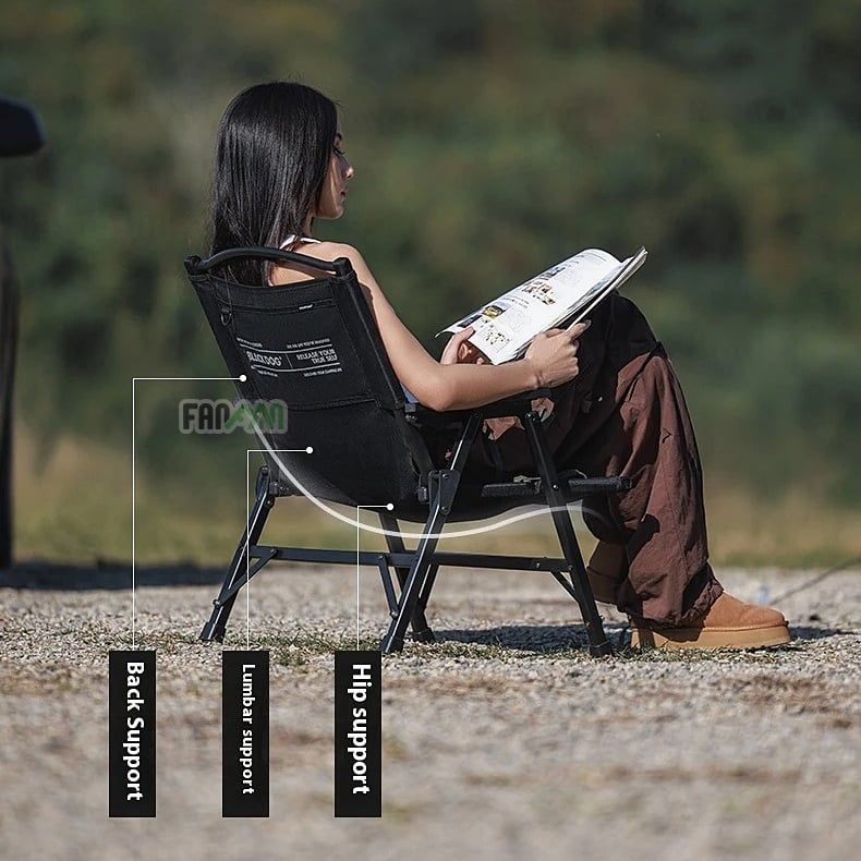 Ghế Kermit cắm trại xếp gọn BLACKDOG CBD2450JJ043